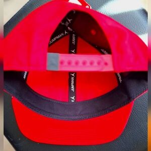 Air Jordan snapback hat. Red elephant print.